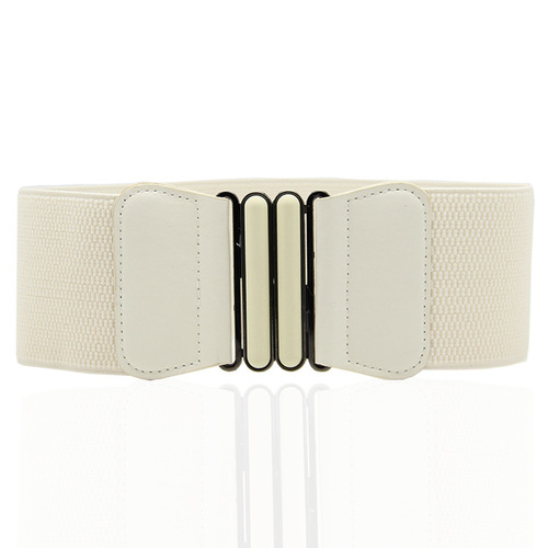 3124 Simple extra wide women's decoration Korean style women's buckle waistband Fashionable and versatile elastic belt 90g