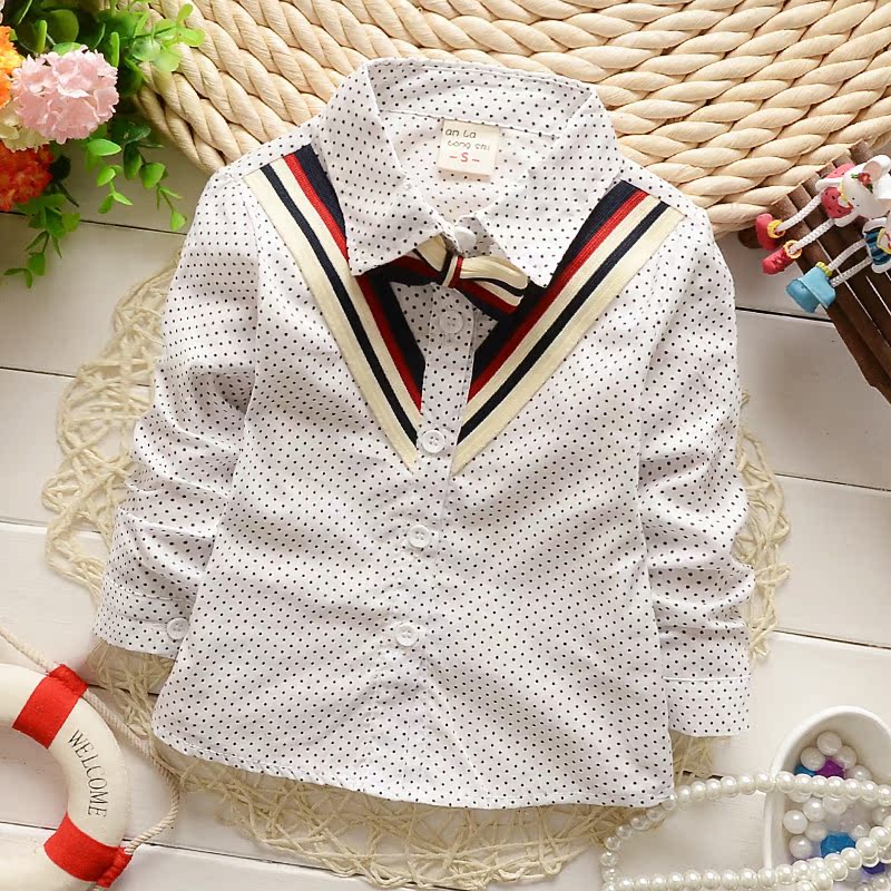 Chemise garcon à manche longue - Ref 2079064 Image 7