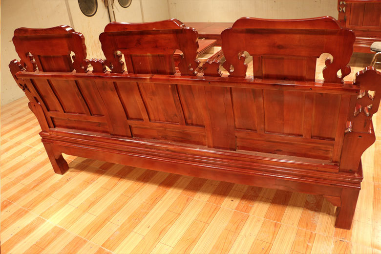 新款古典仿古沙发 客厅实木沙发 单人三人组合沙发 香樟木沙发