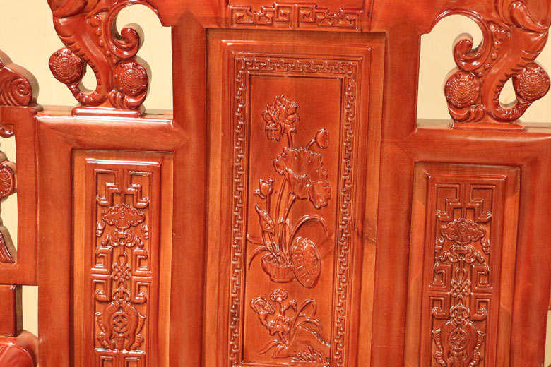 新款古典仿古沙发 客厅实木沙发 单人三人组合沙发 香樟木沙发