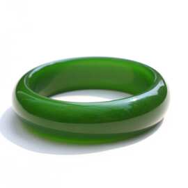 厂家直销新疆外蒙料扁条玉手镯 菠菜绿玉镯子 玉石手镯 碧绿镯子