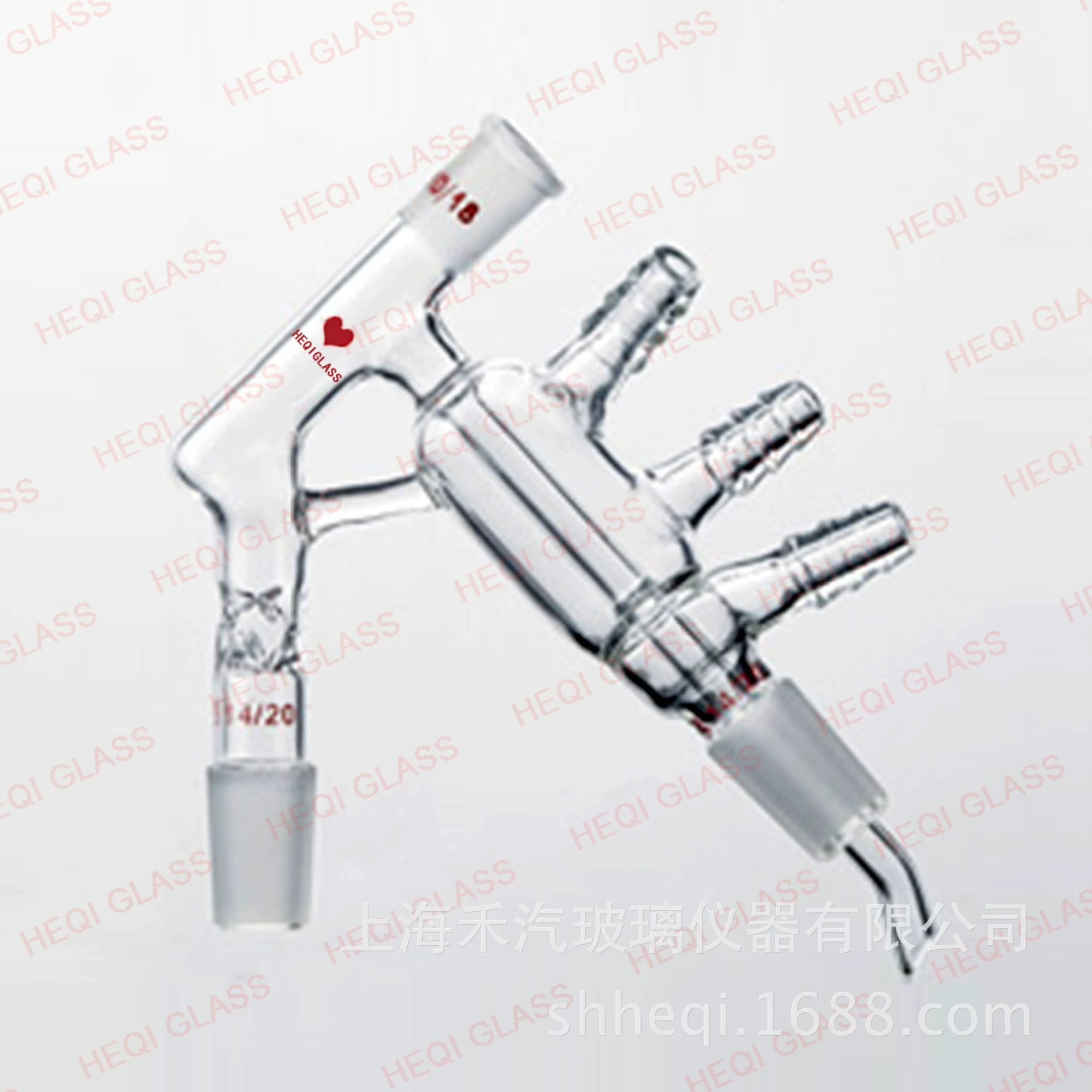 / Головка для дистилляции с вертикальным шипом Trace, стандартная шлифовальная пробка 14, 24, 29, стеклянный инструмент, химическая лаборатория