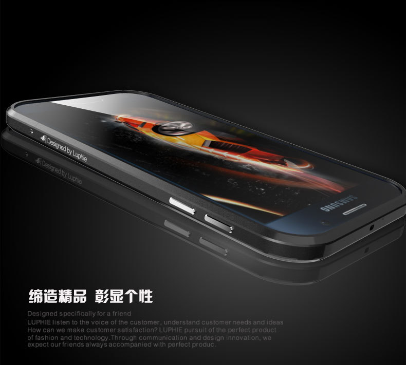 Luphie Blade Sword Slim Light Aluminum Bumper Metal Shell Case for Samsung Galaxy S6 G9200