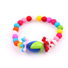 Children's accessory, acrylic jewelry, necklace and bracelet, set, wholesale