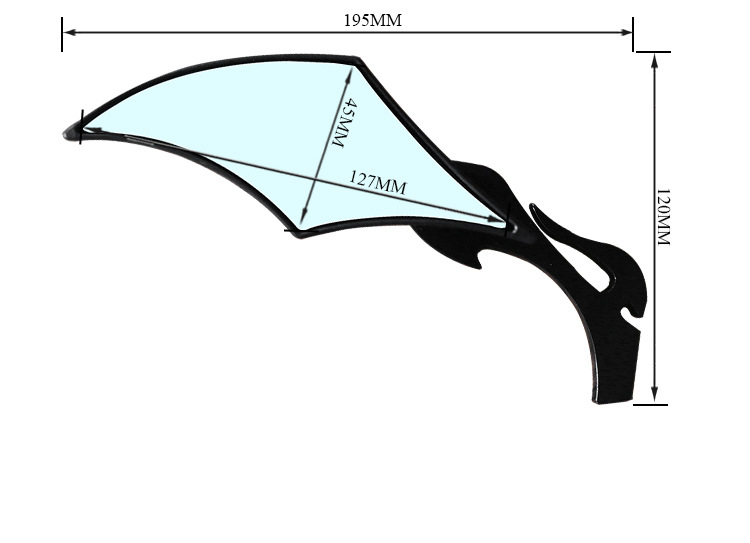 Espejo retrovisor universal modificado para motocicletas y vehículos eléctricos FLYQUICK, para comercio electrónico transfronterizo.
