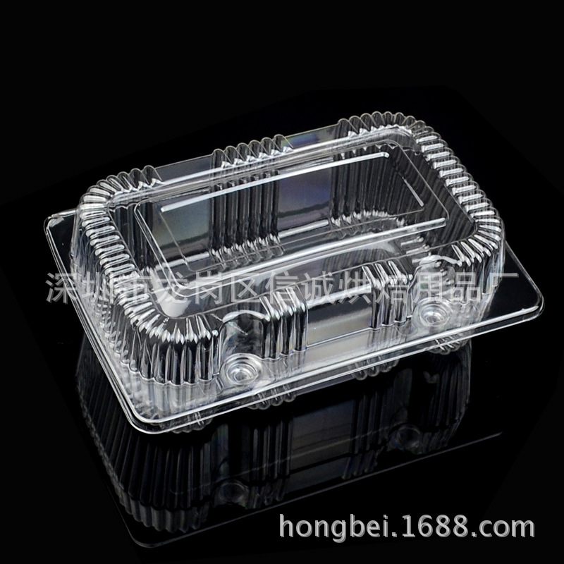 J001 透明包装盒 蛋糕面包包装盒打包盒食品盒 1800个/箱