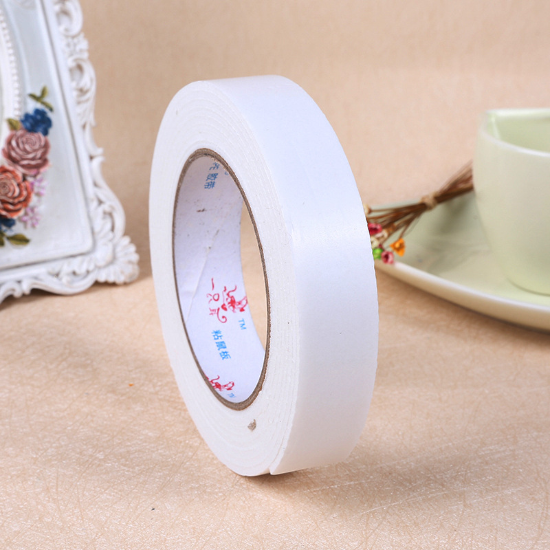 厂家直供 易贴白色海绵双面胶 加厚高粘泡沫双面胶带强力泡棉胶带