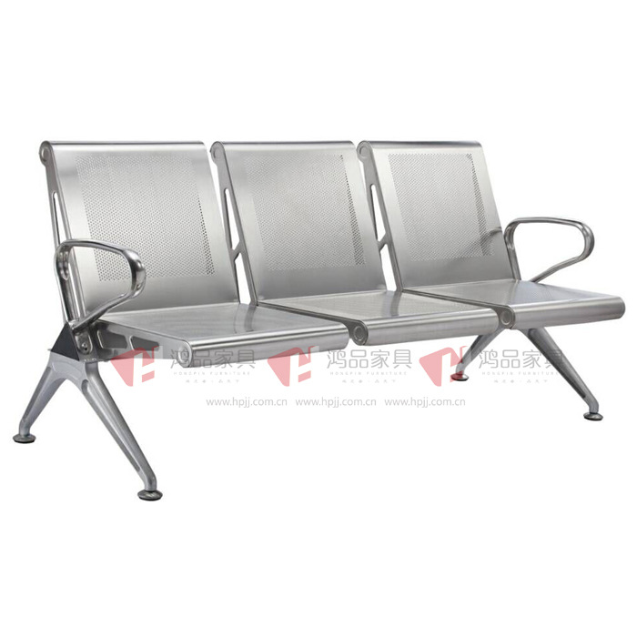 L03不銹鋼扶手、椅麵,鋁合金腳