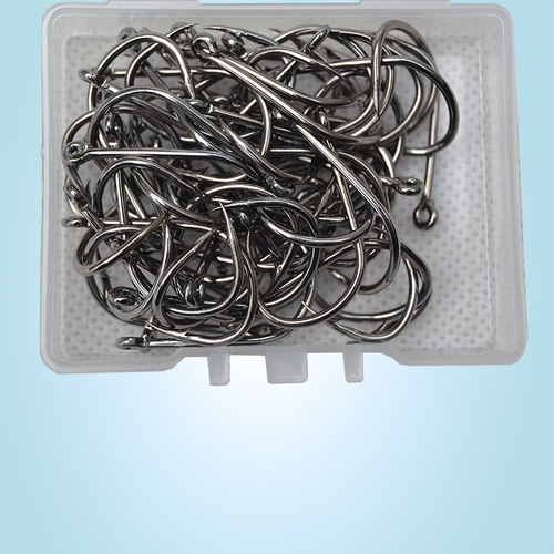 Iseni hook with hole, boxed large tube fish hook No. 3-20 fishing tackle fish hook wholesale fishing fishing gear supplies