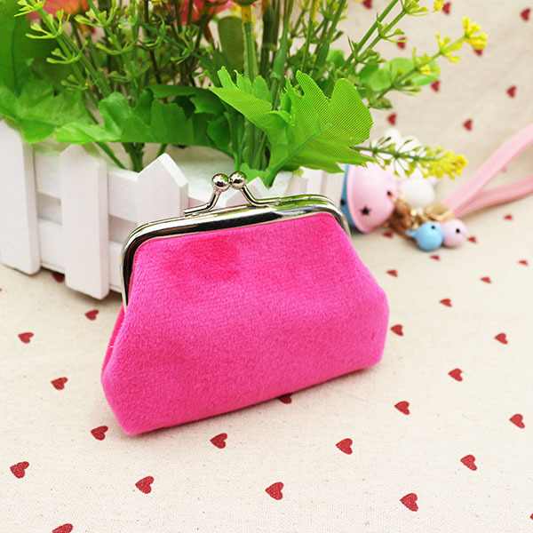 Women's Solid Color Corduroy Hook Loop Kids Wallets display picture 4