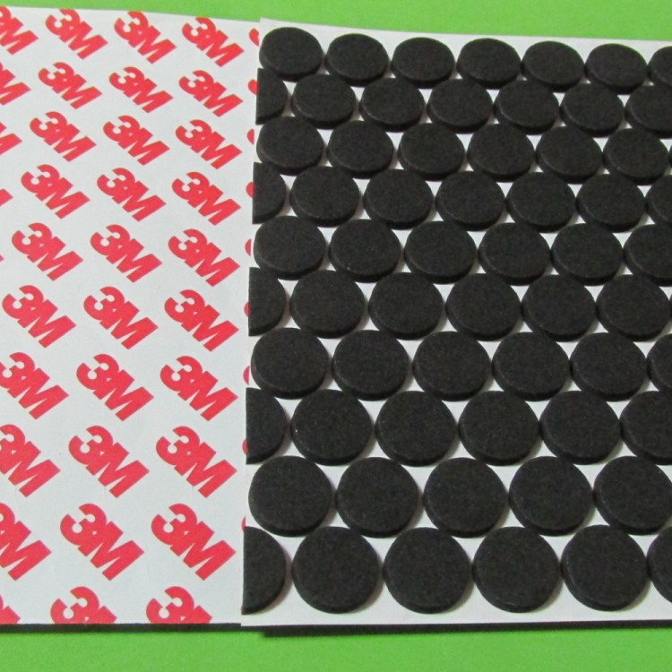 厂家直销单面背胶eva垫白色黑色自粘圆形批发自粘设计
