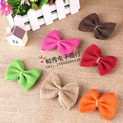 Manufactor Direct selling manual machining DIY Ribbon bow new pattern Clothing accessories colour Cloth flowers bow