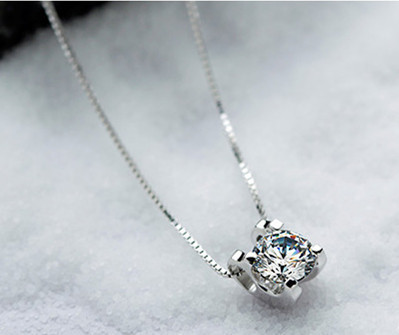 Square pendant, Love only necklace, Fashionable and popular silver accessories, Small accessories wholesale, Mixed batch dropshipping, Taobao best seller