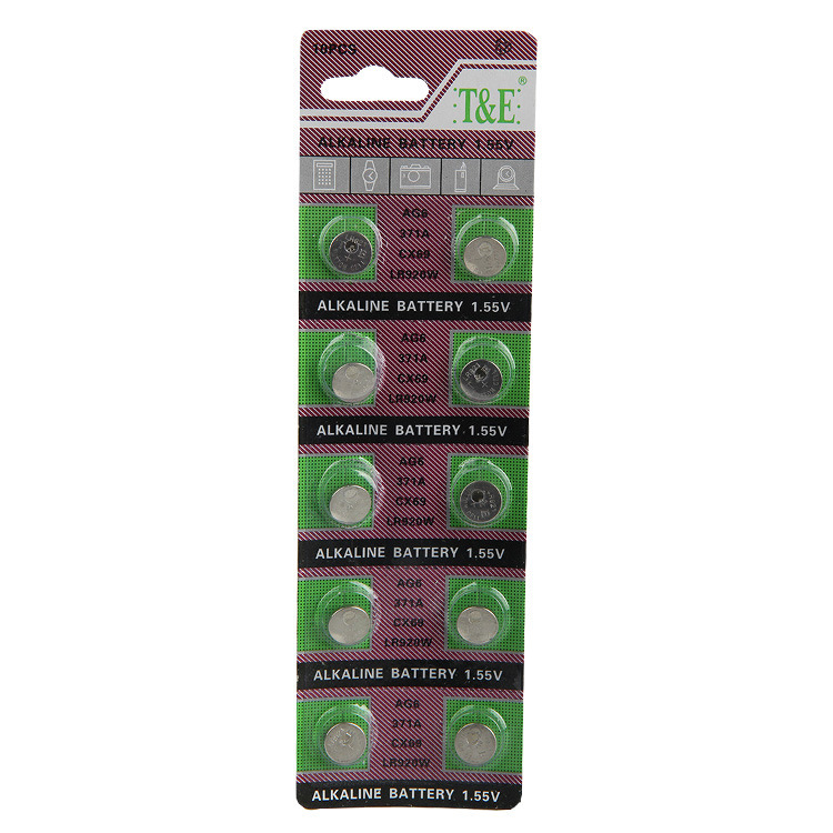 厂家直供 天益牌卡装 AG6 LR920/371碱性扣式电池 手表电池详情12