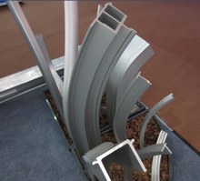 蘭州Y支架L鋁邊 沖壓 型材供應商 半圓管異形裝飾鋁排翅化工設備
