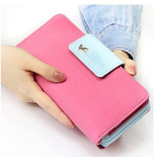 Factory wholesale Korean style long wallet women's coin purse large capacity Bird buckle clutch new mobile phone bag