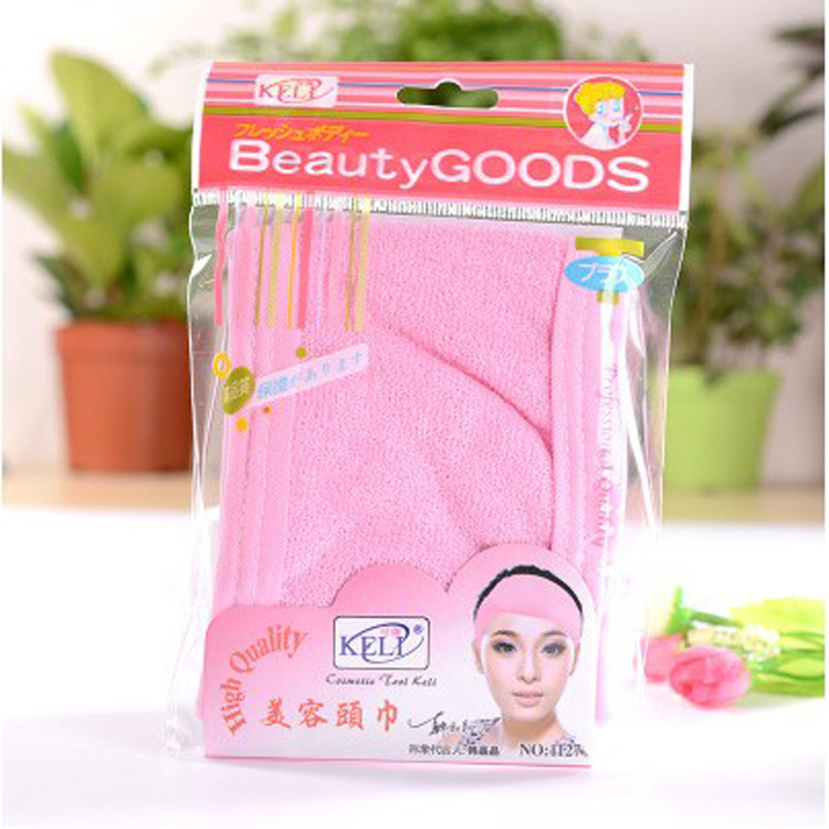 韩国魔术贴美容包头巾束发巾洗脸化妆头带洗漱束发带做面膜用发带|ru