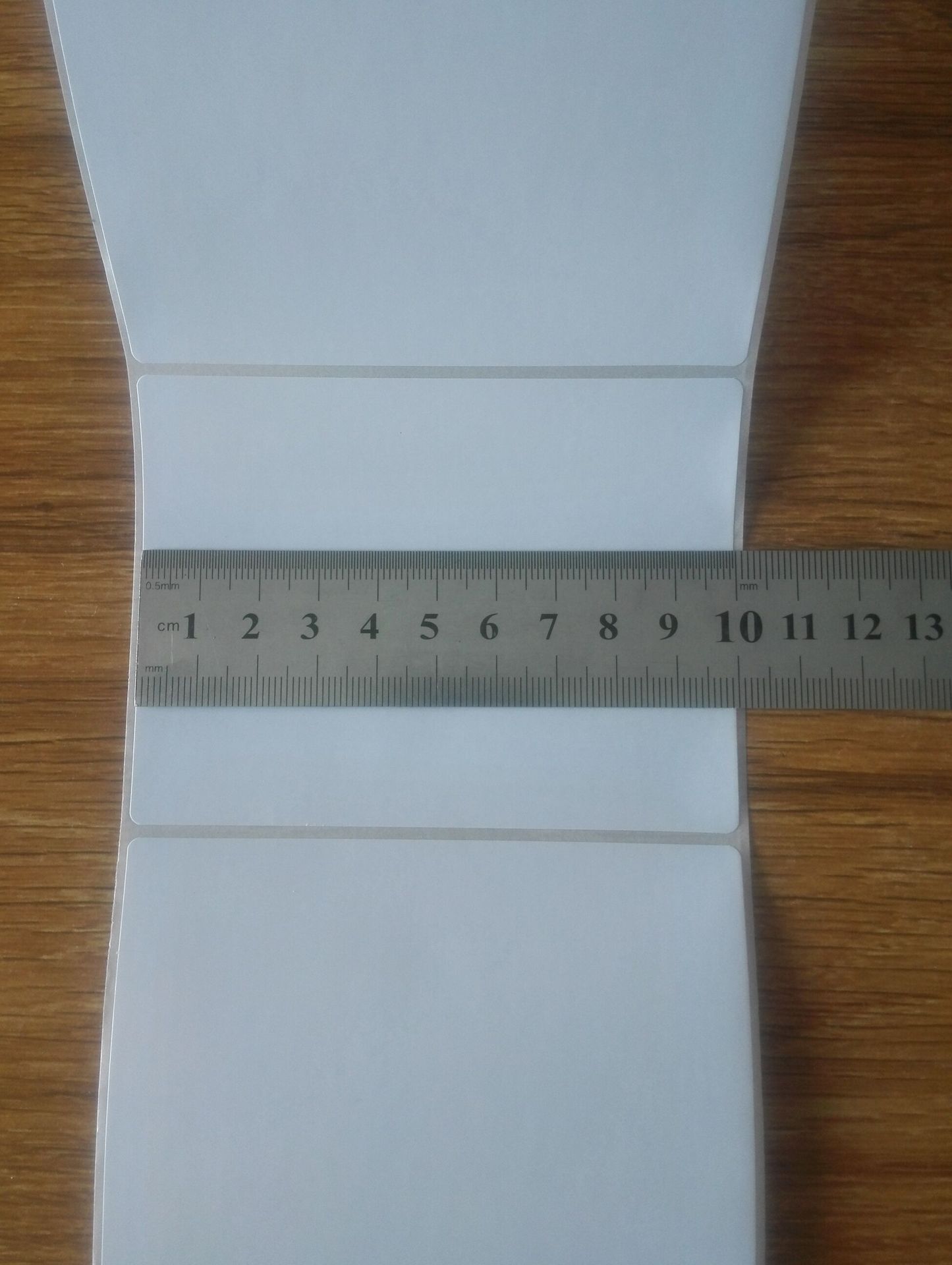 100*75MM 足800张 铜版不干胶 条码标签空白贴打印纸