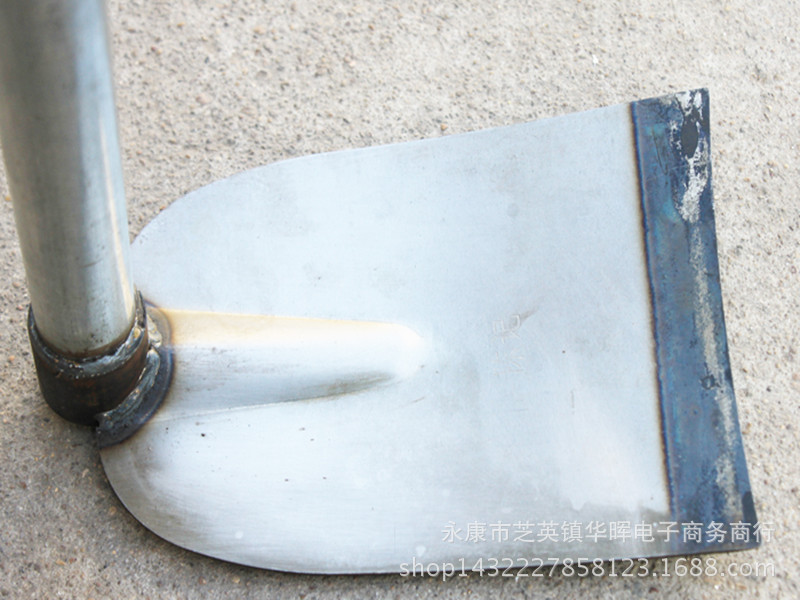 1.4米铁管钢板锄头钢管锄带柄宽头扁头厂家直销锄草挖沟农用大锄