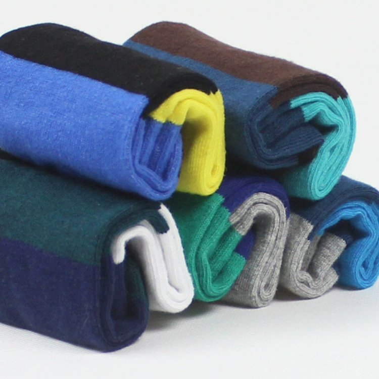 Многоцветные хлопковые knee socks, средняя длина, оптом
