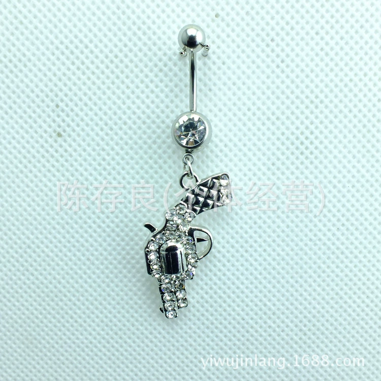 (Cross-border trading), belly button piercing, physiological gun, accessory, style, direct factory sales