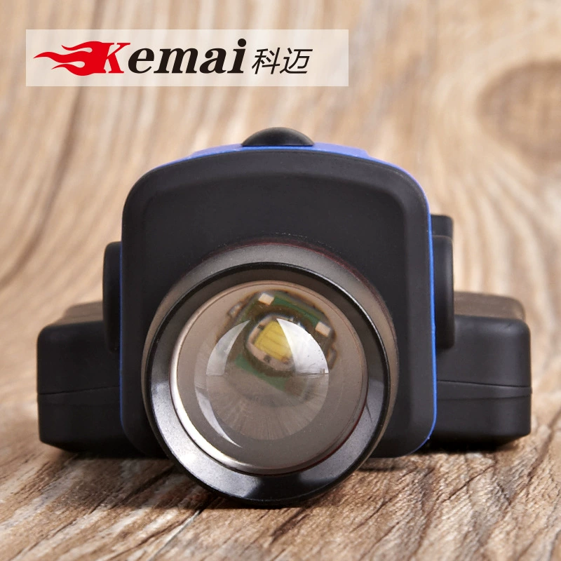 Factory wholesale 3AAA rotation coke 3 gear, light lighting flashlight XPE strong bald headlight ABS hat clip