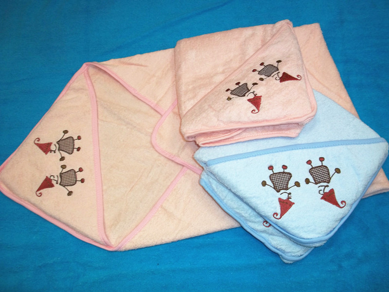 批发出口婴童纯棉披风儿童卡通浴巾毛巾汗巾披风双层纱布毛巾浴巾|ru