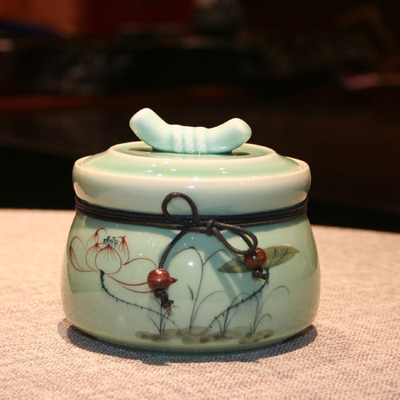 2015 new pattern ceramics Tea pot Celadon Lotus Tea pot exquisite Pu 'er Tea Tea pot Manufactor Direct selling