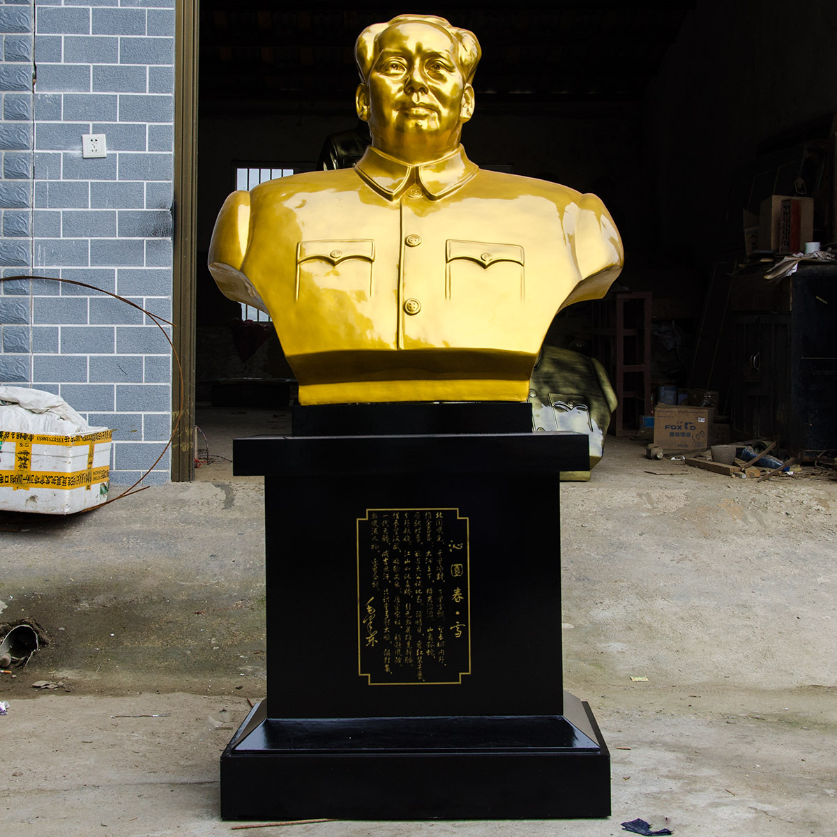 毛主席半身树脂台像餐厅客厅大型庭院饭店毛泽东摆件雕塑