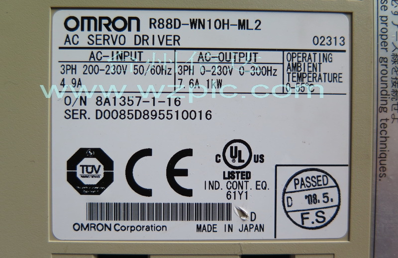 台州信达  二手欧姆龙驱动器  R88D-WN10H-ML2  保修三个月
