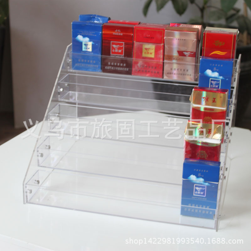厂家定制批发亚克力可拆烟架亚克力收银台  避孕套展示架