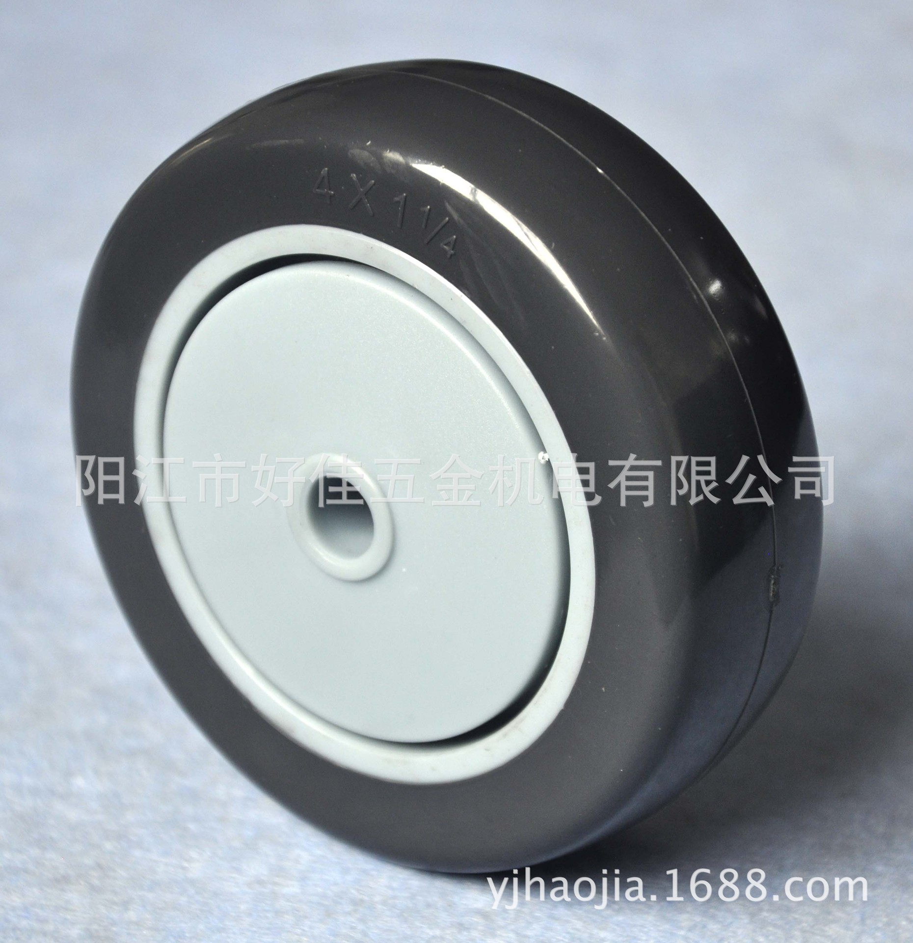 工厂直供4X1-1/4"静音轴承聚氨酯PU脚轮