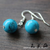 Ethnic accessory from Yunnan province, turquoise commemorative earrings, ethnic style, wholesale, Birthday gift