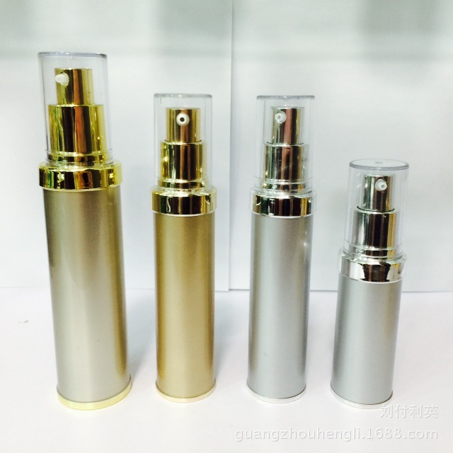 厂家直销~ MC金色一系列真空乳液瓶化妆品包材亚克力化妆品包装瓶