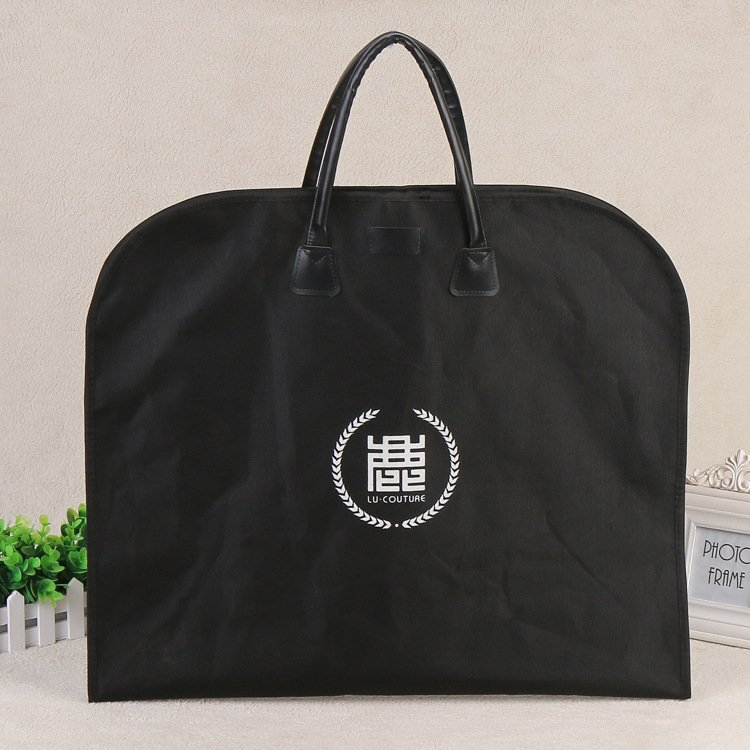 厂家西装袋 纯色无纺布手提自封防尘服装袋优质定做批发