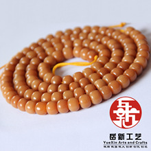 厂家供应天然风化菩提根佛珠 风化桶形菩提根手串 菩提根批发