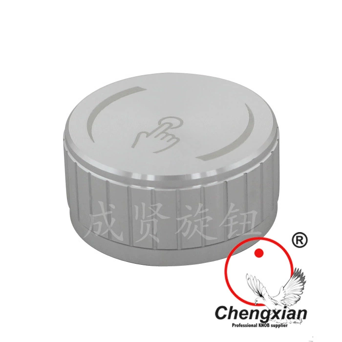 Лазерная ручка из алюминиевого сплава диаметром 40 мм высотой 19 мм алюминий натуральный цвет анодированный