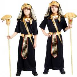 万圣节儿童表演服 幼儿埃及法老服B-0106 儿童摄影服装 cos法老