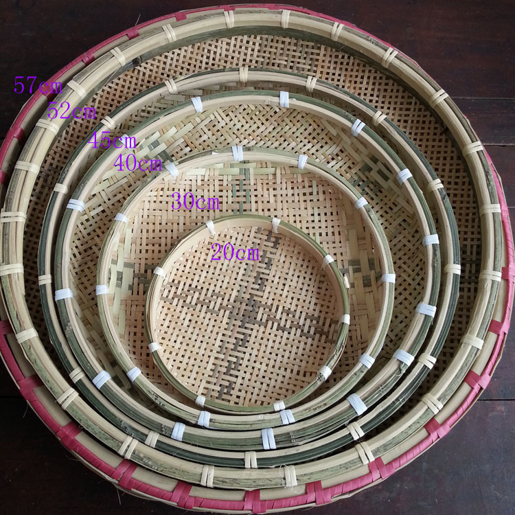 Manufactor Direct selling Handmade bamboo Bamboo sieve M sieve Bamboo plaque Dustpan Drying dried food Large