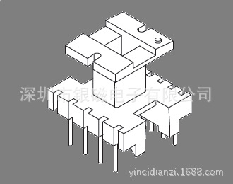 EE16型 YC-EI-1613 4+6P立式骨架 、电感线圈骨架厂家