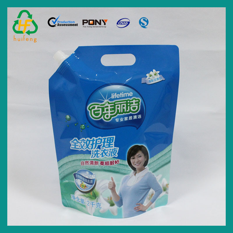 生产洗衣液包装袋广州洗衣粉包装袋液体包装袋洗衣液吸嘴袋定做