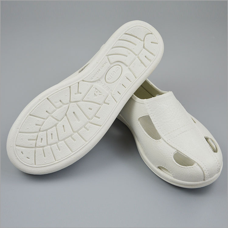 防静电一体成型spu四眼鞋 一次性成型更柔软舒适 双11拍下8元一双