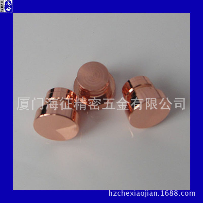 厦门五金电镀厂 挂镀红铜加工 不锈钢小五金件电镀加工