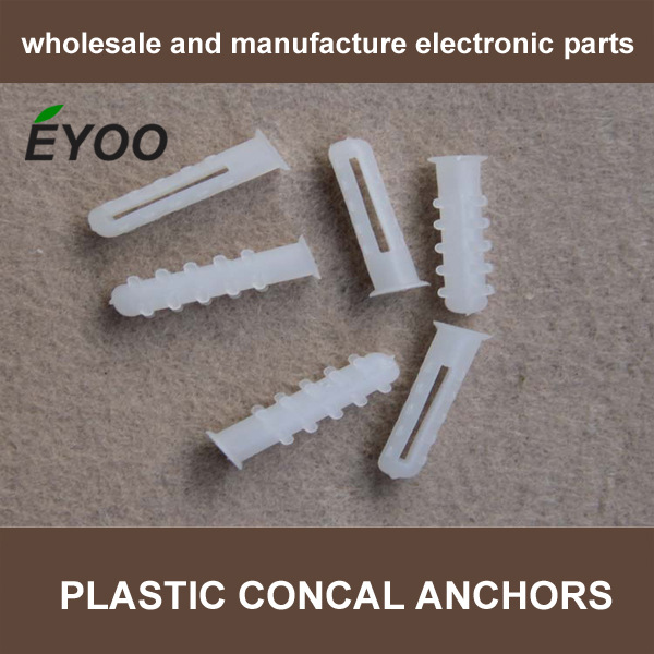 PP螺丝固定座 膨胀螺丝固定套 白色膨胀管栓 壁虎
