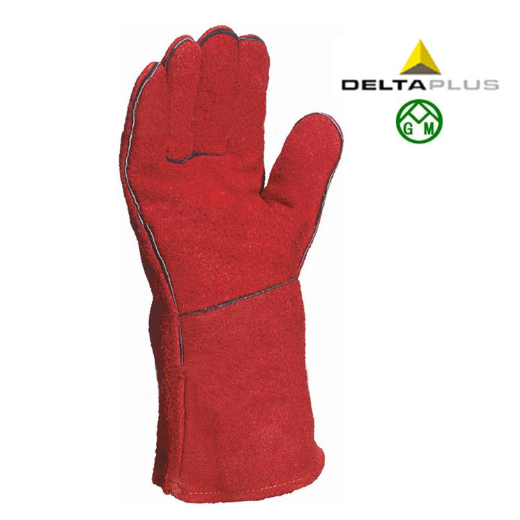 代尔塔205515焊接用防热手套 专业焊工手部防护手套