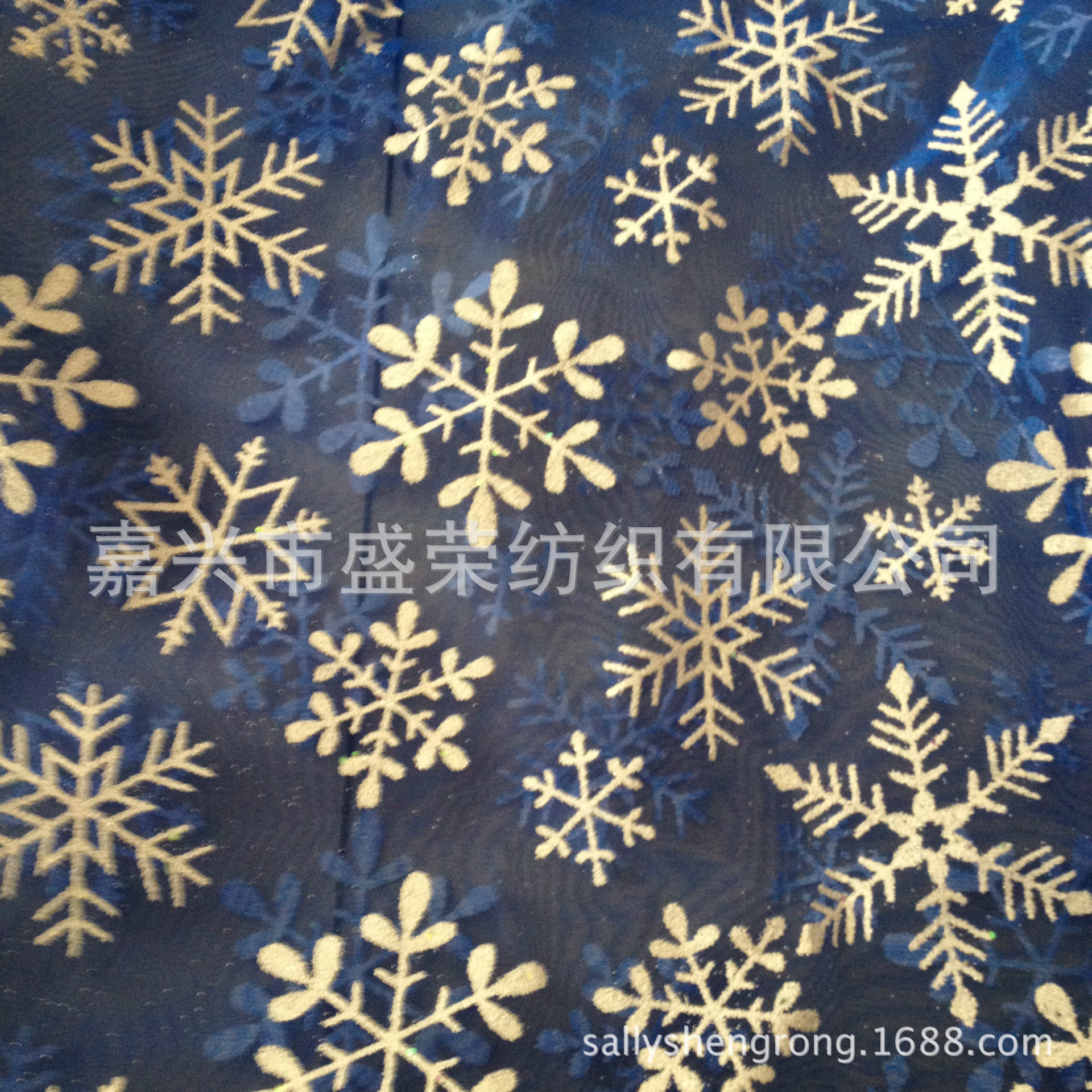 盛荣纺织  撒粉欧根纱 玻璃纱  厂家直销