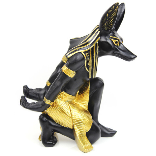 Anubis wine rack European fashion creative wine rack bar wine stand Egyptian handicraft ornaments