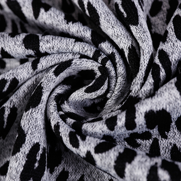 粗针印花绒布 全涤纬编毛线布 运动服家居装针织面料