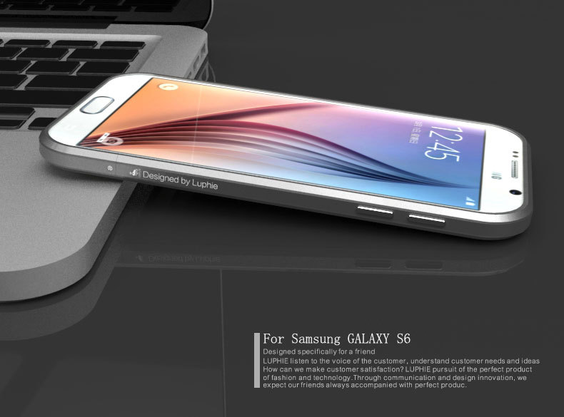 Luphie Blade Sword Slim Light Aluminum Bumper Metal Shell Case for Samsung Galaxy S6 G9200