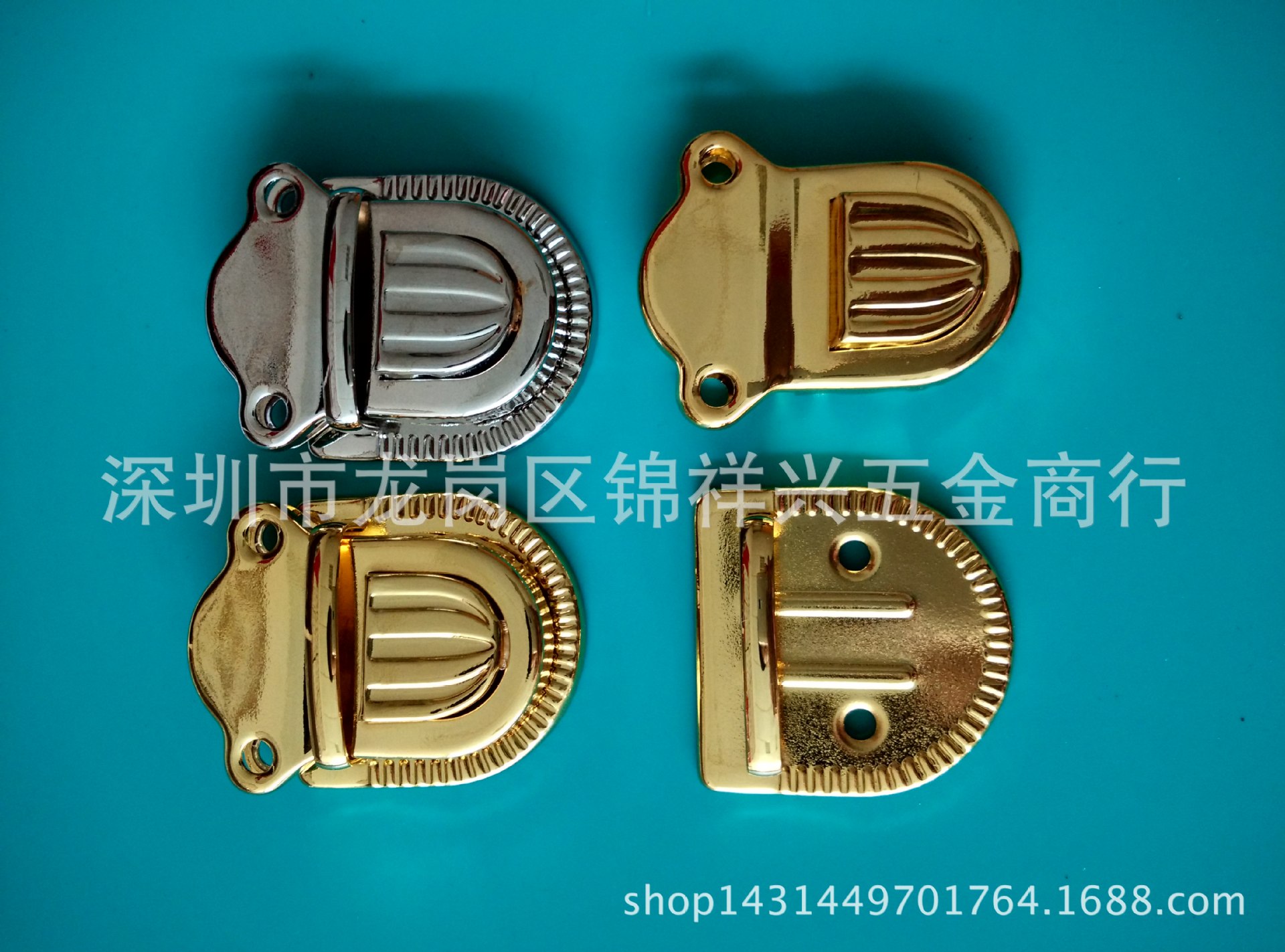 厂家供应优质箱包手袋插锁/铁皮锁(1021AB)